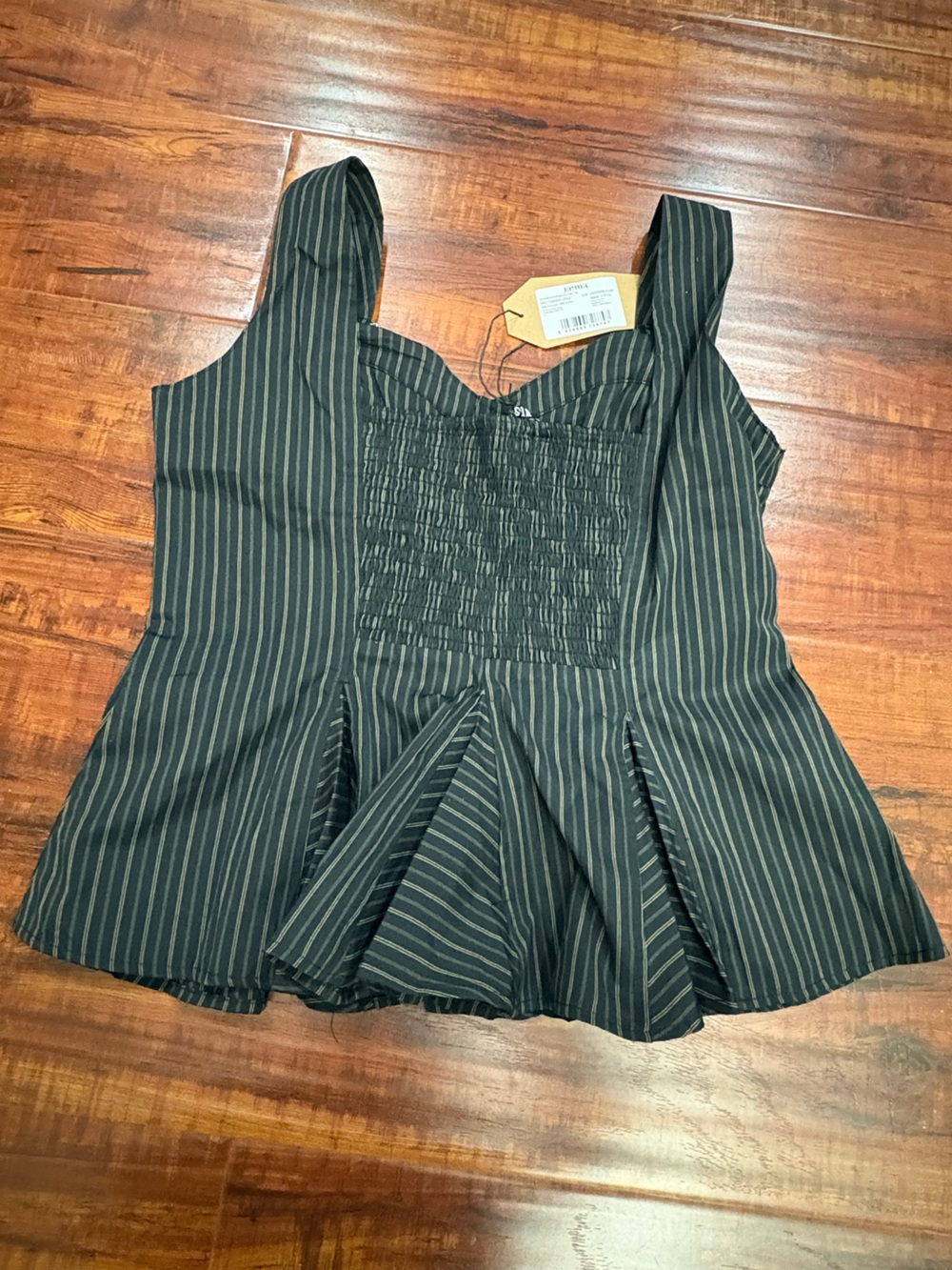 NWT Disturbia Jenna Stripe D-Ring Buckle Cami Top- size 8 - Picture 7 of 9